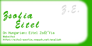 zsofia eitel business card